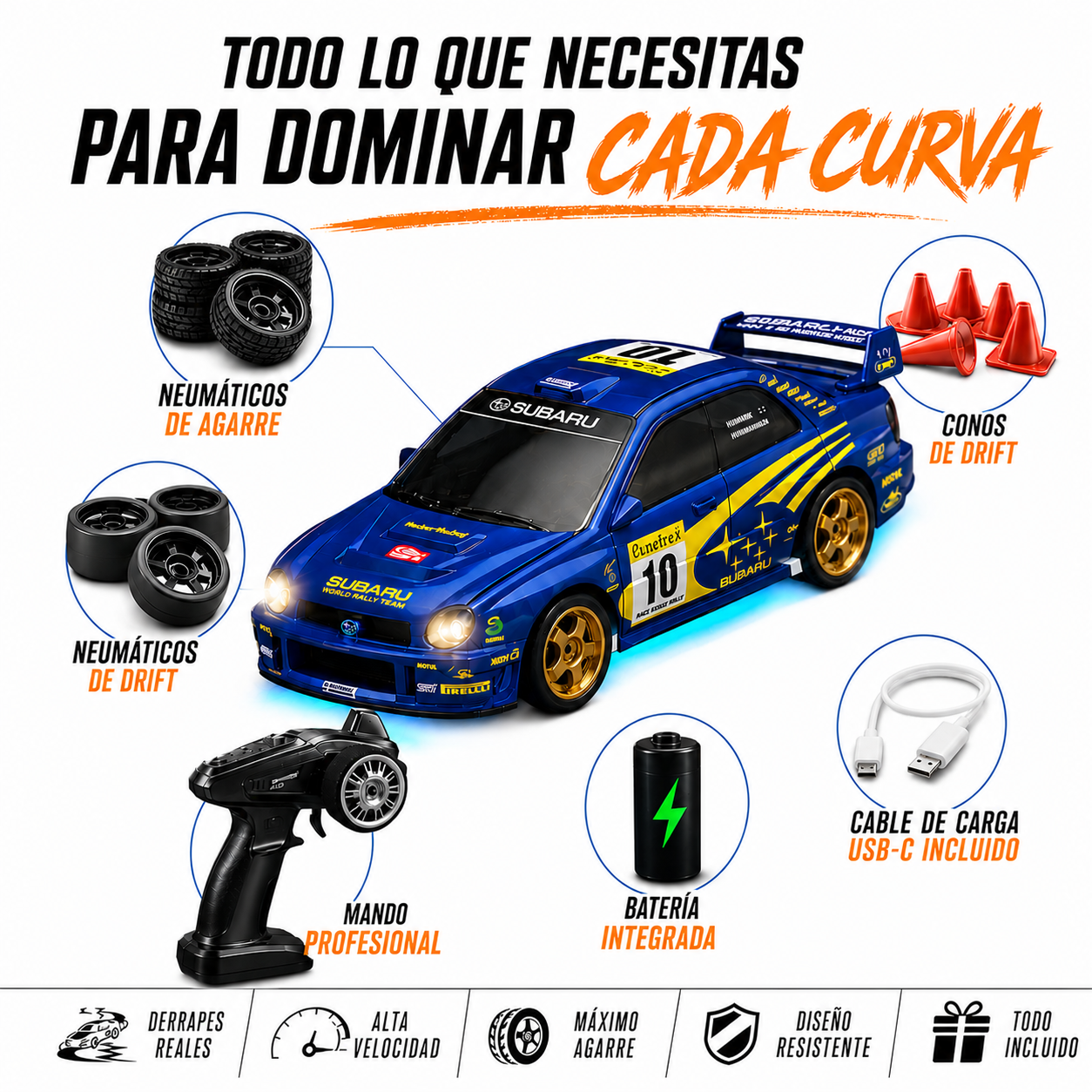 Subaru Drift RC 1:43